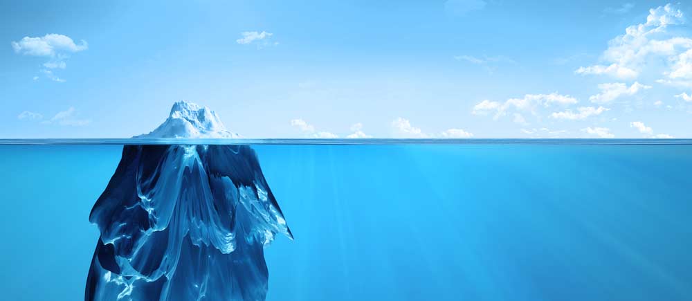 The iceberg paradox