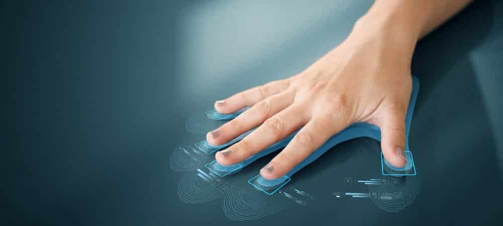 Control with hand vein recognition