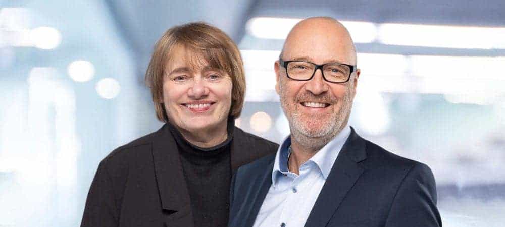 Dr. Andrea Rösinger and Oliver Hoffmann, the two co-CEOs of Forcam.